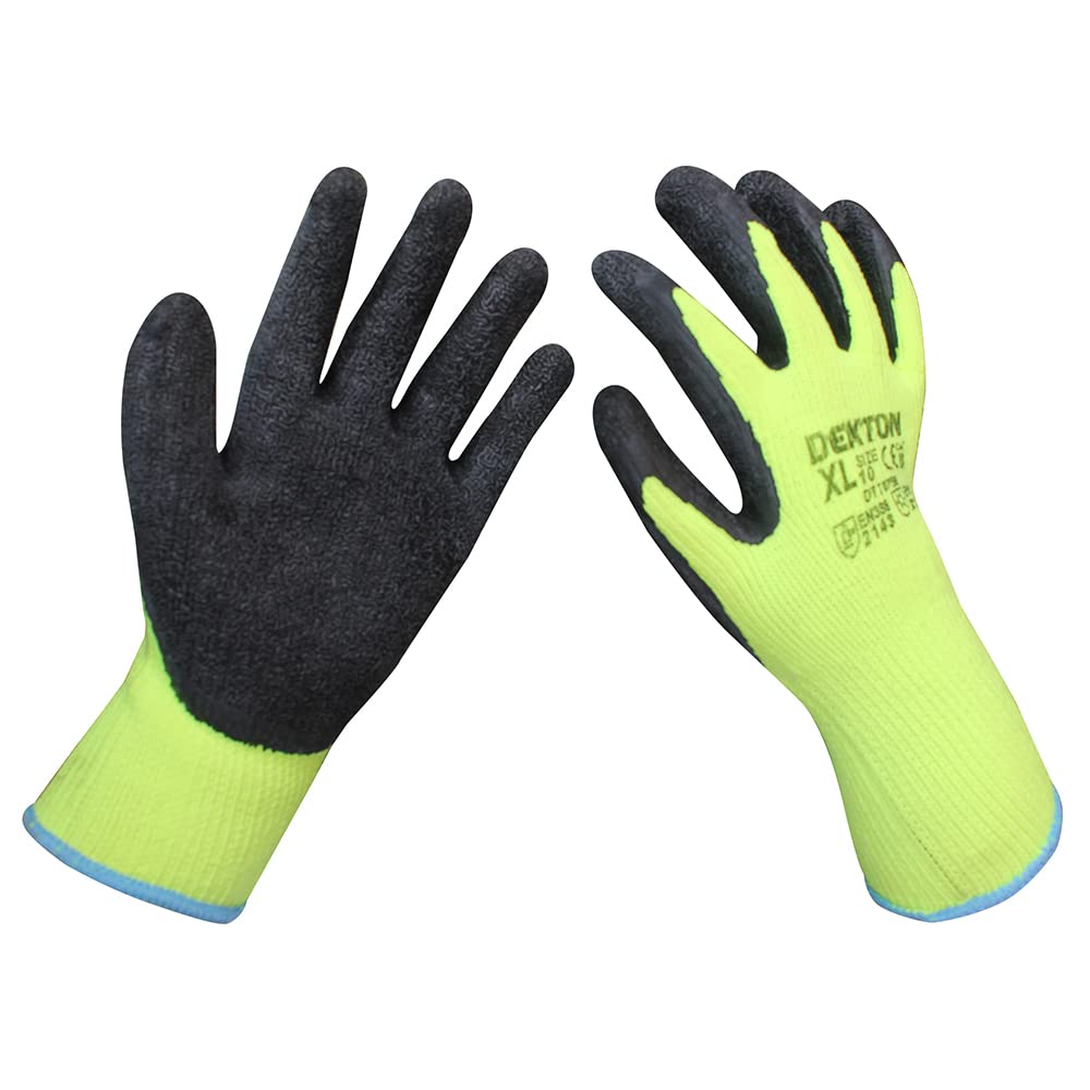 Dekton 10/XL Insulated Winter Working Latex Coated Gloves | Ultimate Protection for Cold Environments | Ideal for Winter, Cold Storage & Protection | Latex Coated | CE Cat 2, EN388 & EN511 Certified