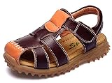 DADAWEN Boy's Girl's Closed Toe Velcro Strap Athletic Sandal (Toddler/Little Kid/Big Kid)