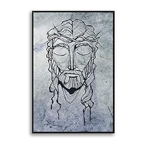 Framed Canvas Home Artwork Decoration Portrait Canvas Wall Art for Living Room, Bedroom - 16x24 inches