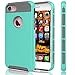 Tekcoo iPhone 6S Case, (TM) iPhone 6 / 6S (4.7 INCH) [Shock Absorbing] [Scratch Proof] Hybrid Impact Defender Slim Hard Case Cover Plastic Shell Outer +TPU Rubber Silicone Inner [Turquoise/Grey]