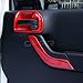 Shaboo Prints Red ABS Interior Door Handle Cover Trim Kits for 2011-2018 Jeep JK Wrangler 2-Door - 2PCS/Set
