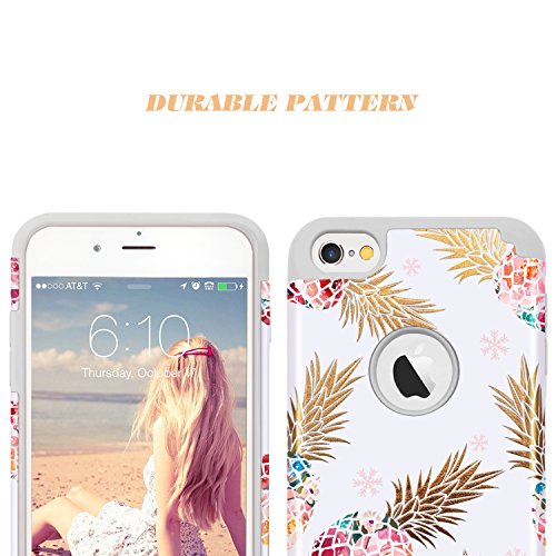 image for iPhone 6s Case,iPhone 6 Case Pineapple,Fingic Ultra-Thin Floral Pineap