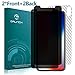 iPhone X Privacy Screen Protector, Dalinch Premium Privacy Anti-Spy Tempered Glass Screen Protector, [Bubble-Free] [Case-Friendly] Screen Protector for iPhone X (Black)