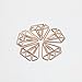 30pcs Diamond Rose Gold Paper Clips in Reusable Tinplate Paper Clip Holder Dispenser Bookmarks Clips Set