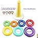 Kingseye Rainbow Stacking Tower with Music Tumbler, Sounds and 7 Colorful Plastic Ring Educational Toy Baby Toddler Sensory Stacking Toys ( 6 to 12 Months )