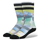 Stance Men's Grainer Crew Sock, Yellow, Large/X-Large