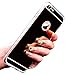 Johncase Soft TPU Bumper with Electroplating Back Cover Luxury Phone Mirror Girl Case for iPhone 6 6s 4.7