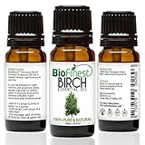 BioFinest Birch Oil - 100% Pure Birch Essential Oil - Fight Arthritis, Muscle & Joint Paint - Premium Quality - Therapeutic Grade - Best For Aromatherapy - FREE E-Book (10ml)