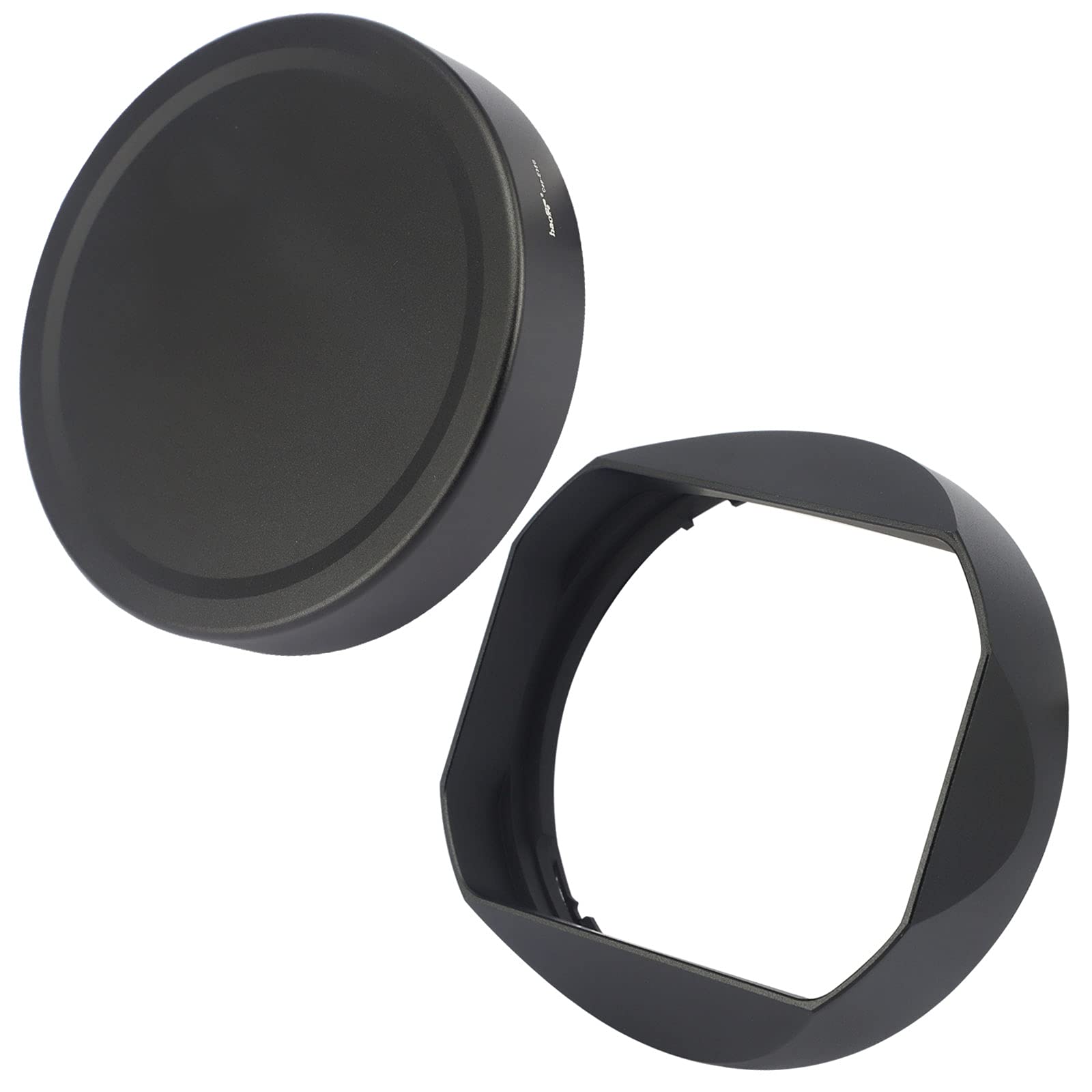 Haoge Lens Hood Bayonet Metal Square for Sony FE 35mm F1.4 GM FE 50mm F1.4 GM lens, (With Metal Front Cap), Replaces Sony FE35mm F1.4 GM Hood ALC-SH164
