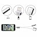 ONLIK AC170215 2-in-1 Lightning Adapter, 3.5 mm Audio Adapter and Charger Cable- Cell Connectors Lightning Charger and Earphone Stereo Jack Cable Adapter for iPhone 7/7 Plus/6S/6