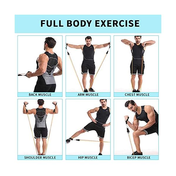 Exercise-Resistance-Bands-Set-Men-Home-Gym-Stretch-Training-Workout-BandsPortable-Fitness-Accessories-with-5-Resistance-Tubes-Stackable-Up-to-150-lbs-Handles-Door-Anchor-Ankle-StrapsCarrying-Bag Exercise Resistance Bands Set Men Home Gym Stretch Training Workout Bands,Portable Fitness Accessories with 5 Resistance…