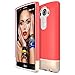 Maxboost Vibrance Series Soft-Interior Scratch Resist Metallic Finished Base Slider Hard Case for LG G4 - Italian Rose / Champagne Gold