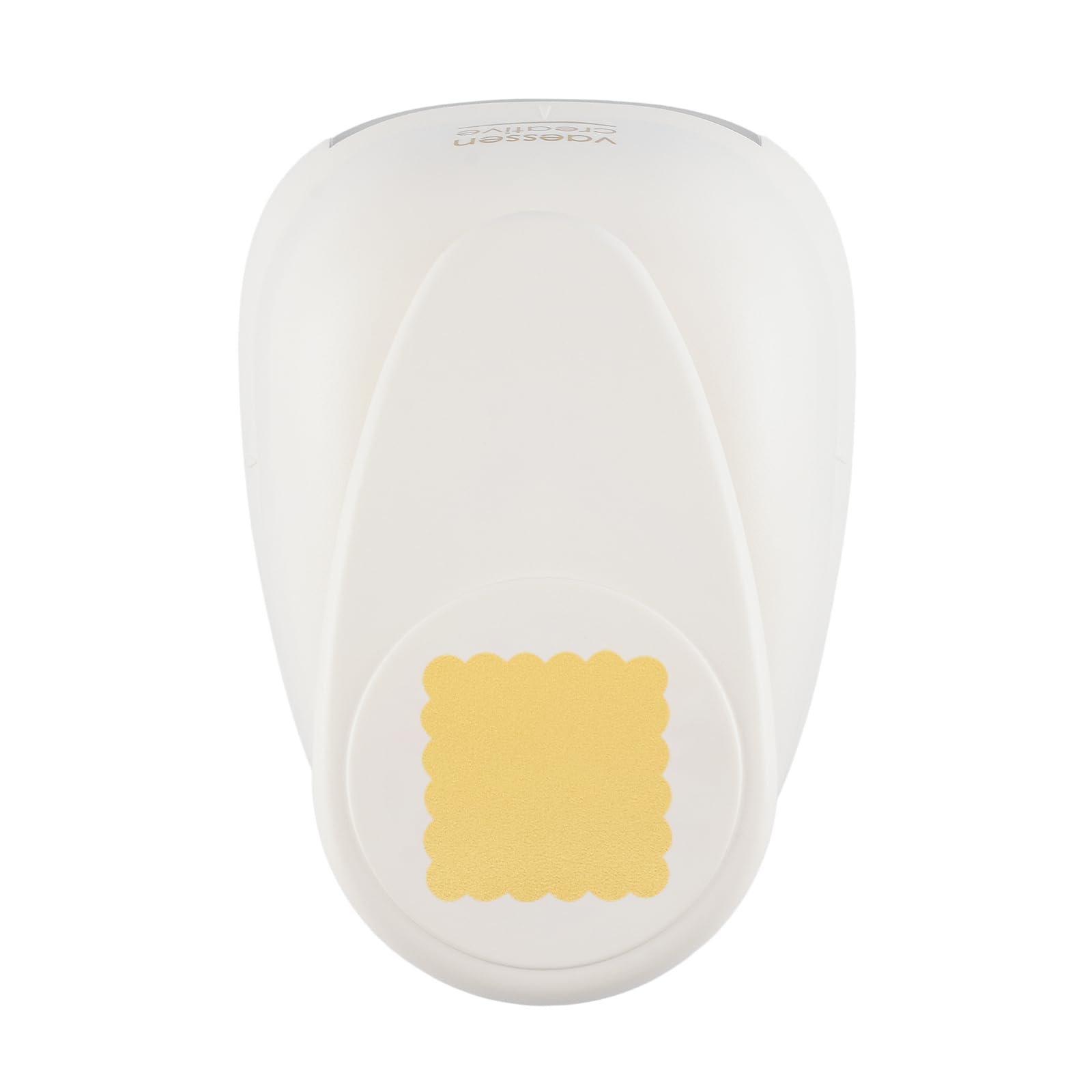 Vaessen Creative Craft Paper Punch - Scalloped Square - 4,7 x 4,7 cm - Circle Cutter for Crafting and Card Making