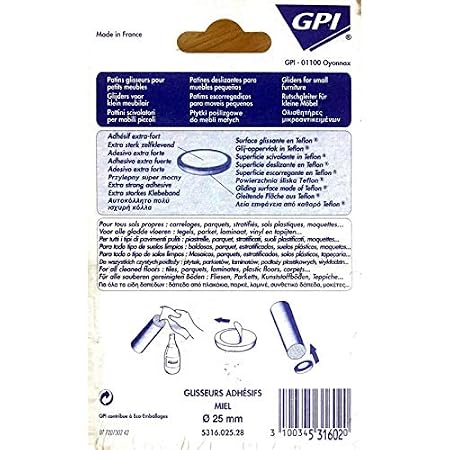 50 X 50 Mm Pack Of 4 Teflon Sliders Adhesive Pads Patented