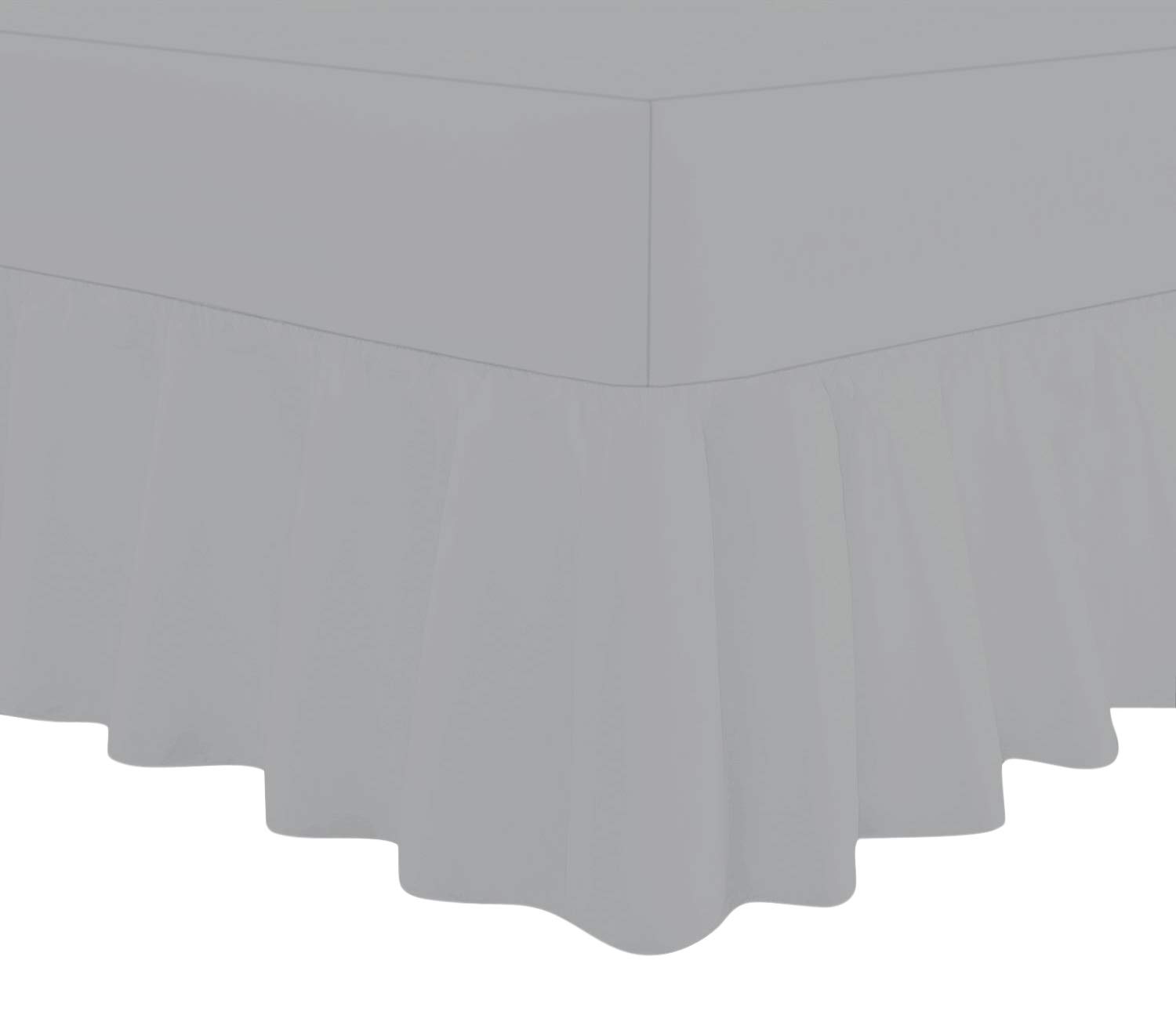 Linen Zone Extra Deep Frilled Fitted Valance Bed Sheets Quality Product