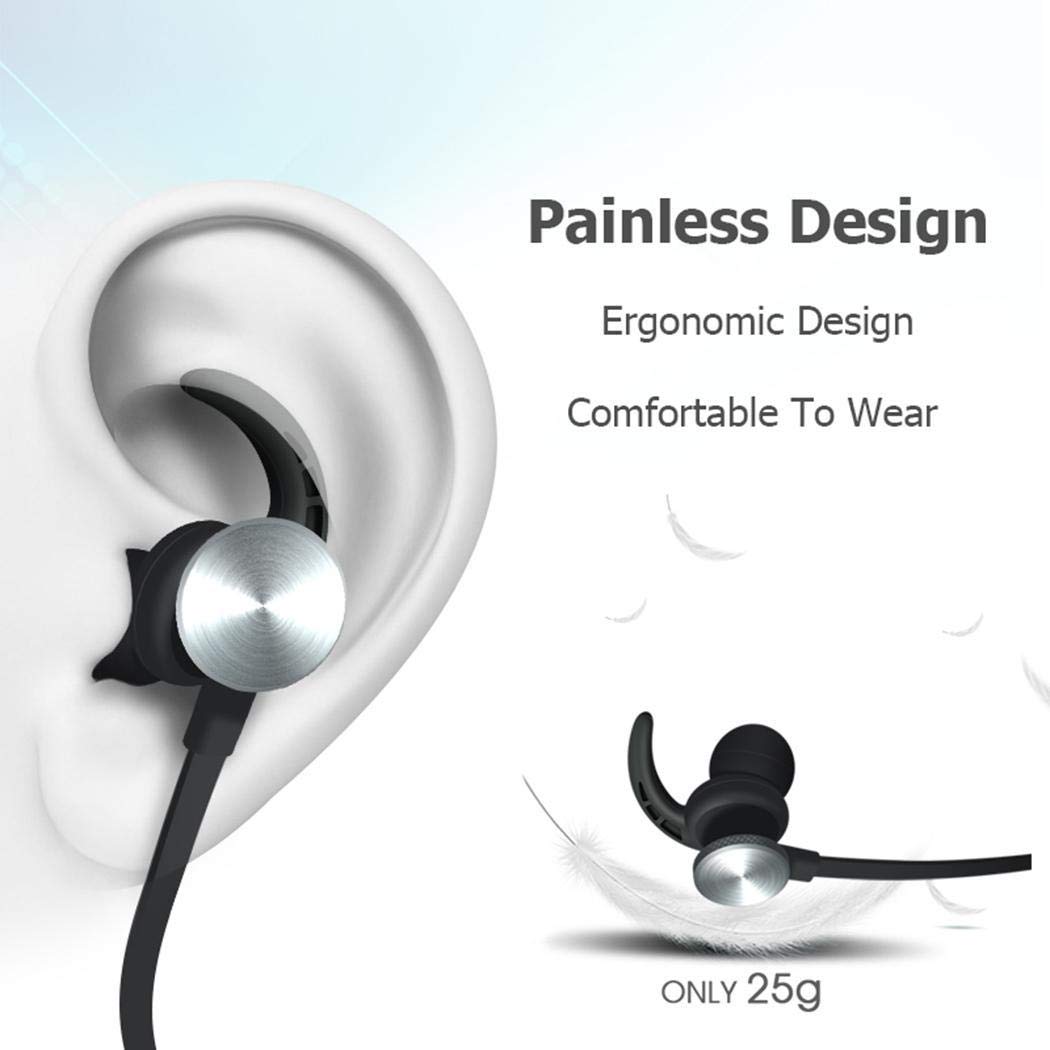 Zippem Bluetooth Stereo Earphone Headset Wireless Magnetic Earbuds Headphones Earbud Headphones