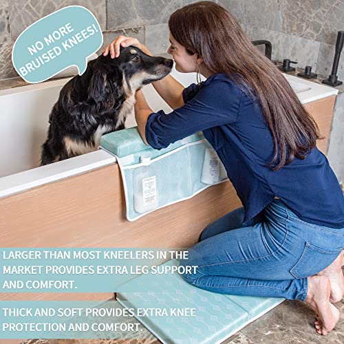 Extra Large Premium Size Bath Kneeler and Elbow Rest Pad Set. Made with