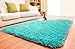 ACTCUT Super Soft Indoor Modern Shag Area Rugs Fluffy Beding Room Shaggy Carpets Dining Living Room Nursery Rug 2.5 x 5 Feet, Blue