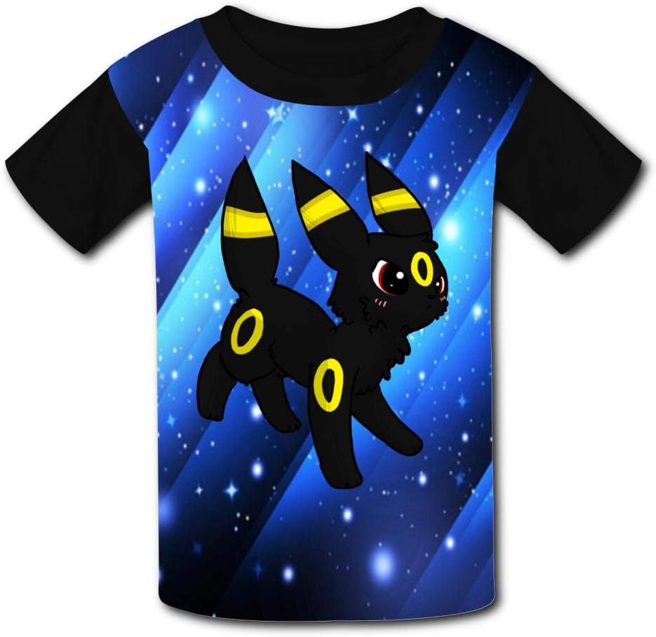 NJLLOS Pok-Mon Ee-Vee Kid/Youth T-Shirts 3D Casual Short Sleeve O-Neck Tees