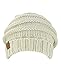 NYFASHION101 Oversized Baggy Slouchy Thick Winter Beanie Hat, Beige