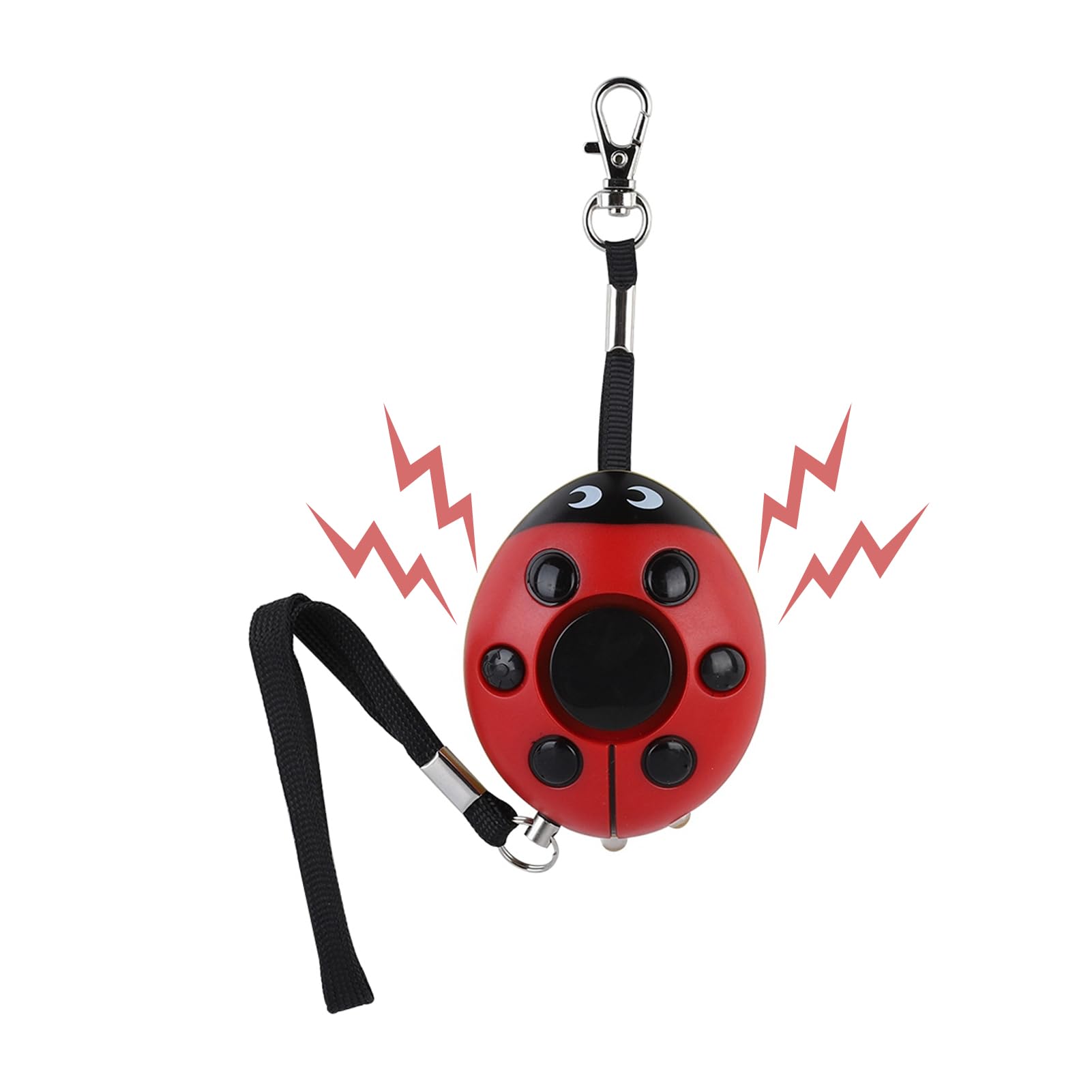 120db Portable Personal Security Alarm- Beetle Ladybug Alarm Keychain Protect Alert for Joggers, The Elderly, The Disabled, Night-Shift Workers