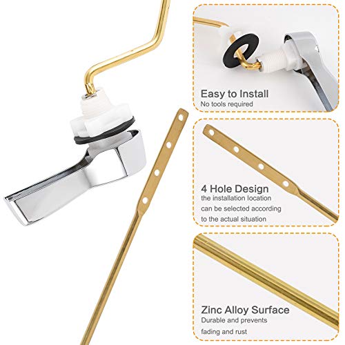 2 Pack Universal Side Mount Toilet Handle AngleMount Adjustable Trip