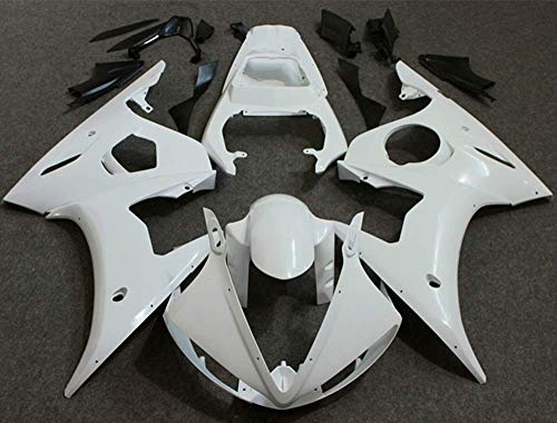 PROMOTOR Injection Fairing Kit ABS Plastic Motorcycle Bodywork for 2005 Yamaha YZFR6 (Unpainted)