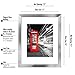 Americanflat 11x14 Picture Frame with Polished Crystal-Clear Glass - Use as 8x10 Frame with Mat or Display 11x14 Photo Without Mat - Signature Collection - Picture Frames for Wall Display - Silver