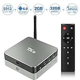 NinkBox TX8 Amlogic S912 Octa core [2G DDR3/32G eMMC] Android 6.0 Marshmallow 4K TV Box with Dual Band 2.4G/5G WIFI Antenna OTA Update 1000M Aluminum Streaming Media Player