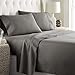 HC COLLECTION Twin Sheet Set w/ 1 Pillowcase, Hotel Luxury Platinum 1800 Series Brushed Microfiber Bed Sheets, Ultra Soft Lightweight Breathable Cooling 3 Pcs Bedding, All Season Easy Care, Gray