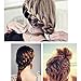 Hisight 3PC Magic Hair Clip Braider French Twist Plait Hair Braiding Tool Holder Roller DIY Bun Maker Hairstyle Styling Accessory Fashion Salon (Black、white、grey)
