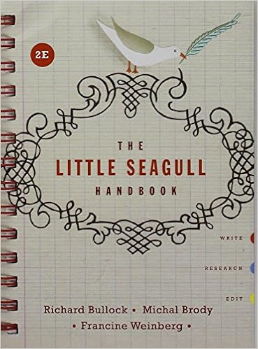 Amazon Com The Little Seagull Handbook And A Field Guide To Mla Style 2016 Update Second Edition 9780393625578 Bullock Richard Brody Michal Weinberg Francine Books