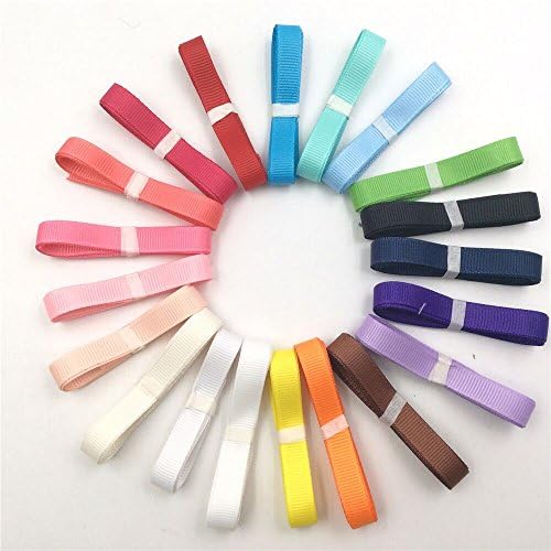 40yd (20x2yd) 3/8" Solid Grosgrain Ribbon Value Pack …