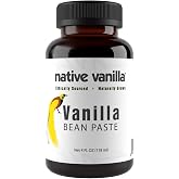 Pure Vanilla Bean Paste - 4 oz - No Added Sugar - Native Vanilla | Made with Organic Agave Syrup - For Cooking, Baking &amp; Desserts - 100% Vegan &amp; Kosher - Non-GMO &amp; Gluten-Free