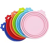 Yobbai 6 packs Pet Food Can Lids, Food Safe BPA-Free & Dishwasher Safe, Can Covers Most Standard Size Dog and Cat Can Tops