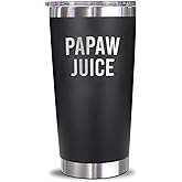 LissiArt97 Papaw Juice Tumblers Laser Engraved - 20Oz Travel Tumbler For Father's Day Birthday Christmas - Travel Tumbler Gifts For Papaw - New Papaw - Papaw To Be - Papaw Gift