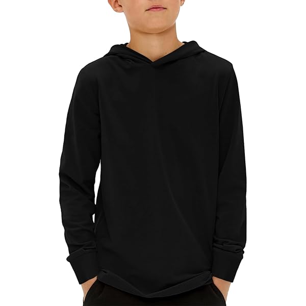 Boys Long Sleeve Hooded Shirts