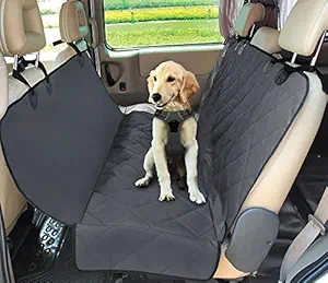 Best Pet Supplies Best Pet Supplies Water Resistant Back Seat Cover for Dogs with Protective Pouch | Nonslip Backseat Protector for Cars, SUVs & Trucks (Grey)