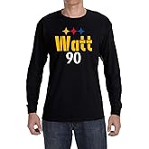 Long Sleeve Black Pittsburgh TJ Watt Logo T-Shirt