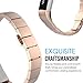 MoKo Fitbit Alta HR and Alta Band, Stainless Steel Replacement Smart Watch Wrist Strap Bracelet with Butterfly Buckle Clasp for Fitbit Alta / Fitbit Alta HR, Fits 5.11