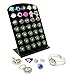 Ladieshow Acrylic Snap Button Jewelry Display Board for Larger Size 12mm 18mm 20mm Button