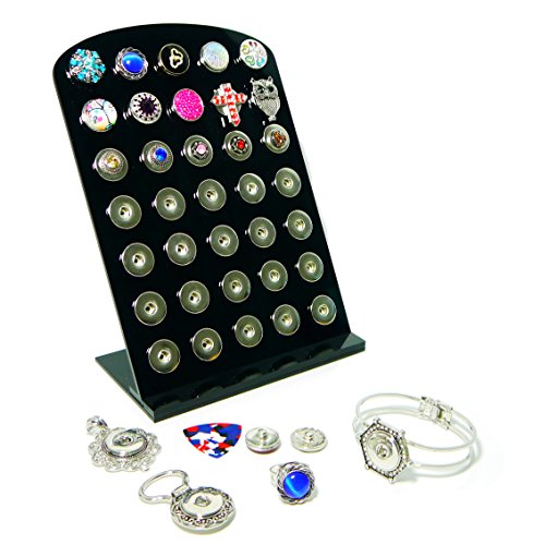 Ladieshow Acrylic Snap Button Jewelry Display Board for Larger Size 12mm 18mm 20mm Button