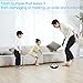 eyscar Hover Soccer Ball, Electric Air Power Soccer Disc, Kids Educational Toys, Boy and Girl Gifts, Toy Football With LED Lights and Foam Bumpers for Indoor Outdoor with Parents Game (Black)