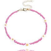 Tgirls Boho Anklets Beach Ankle Bracelets Beaded Foot Chain Flower Foot Jewelry for Women