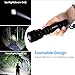 URPOWER Flashlight, Super Bright XM-L2 LED Flashlight, High Lumen Tactical Flashlights with Rechargeable Battery & Charger, 5 Light Modes & Zoomable Flashlight for Lighting/Camping/Hiking/Cycling