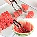 Professional Grade Stainless Steel Watermelon Slicer and Cutter by Hallogy - 3 in 1 Watermelon Slicer, Watermelon Corer, and Watermelon Server with Ergonomic Rubber Grip