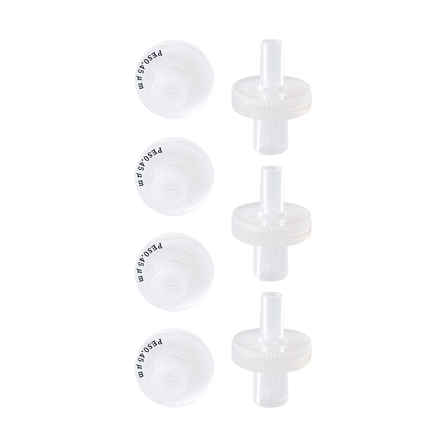 Syringe Filters PES Membrane Non-sterilized Diameter 13mm Pore Size 0.45μm for Laboratory Filters [CASE of 100pcs] by Allpure Biotechnology (PES-13mm-0.45μm)