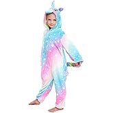 UDERUI Kids Unicorn Onesie Pajamas One-Piece Cosplay Costume Animal Sleepwear Girls And Boys