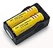 On the Way(TM)2Pcs Yellow 18650 3.7V 5000mah Rechargeable Lithium Battery with 18650 battery Charger