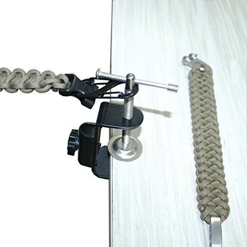 PSKOOK Weaving Paracord Bracelet Jigs Adjustable Metal Paracord Maker Craft Kits Accessories and Tools for Paracord DIY Weaving - Thumbnail 3